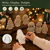 6pcs DIY Pearl Diamond Painting Christmas Cards Set&ndash; Freestanding 3D Holiday Greeting Cards with Writable Back, Festive Table Display Decor