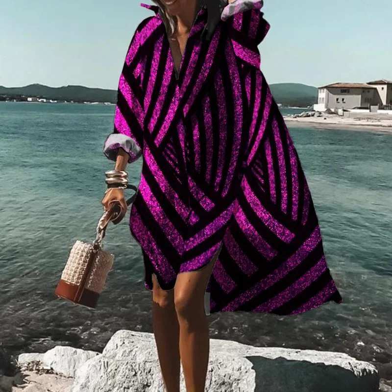 Resort Glitter Print Midi Dress
