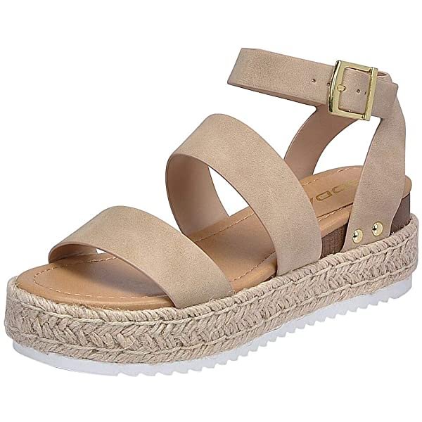 Womens Open Toe Casual Ankle Strap Sandals