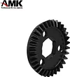 AMK 6Pcs Metal Bevel Gear 13T+23T Ring Pinion Set with Alxe Differential Spool for 1/18 RC Crawler Car Axial UTB18 Upgrades (1 Set)
