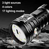 LED Mini Portable Flashlight USB Rechargeable Power Display Emergency Work Light