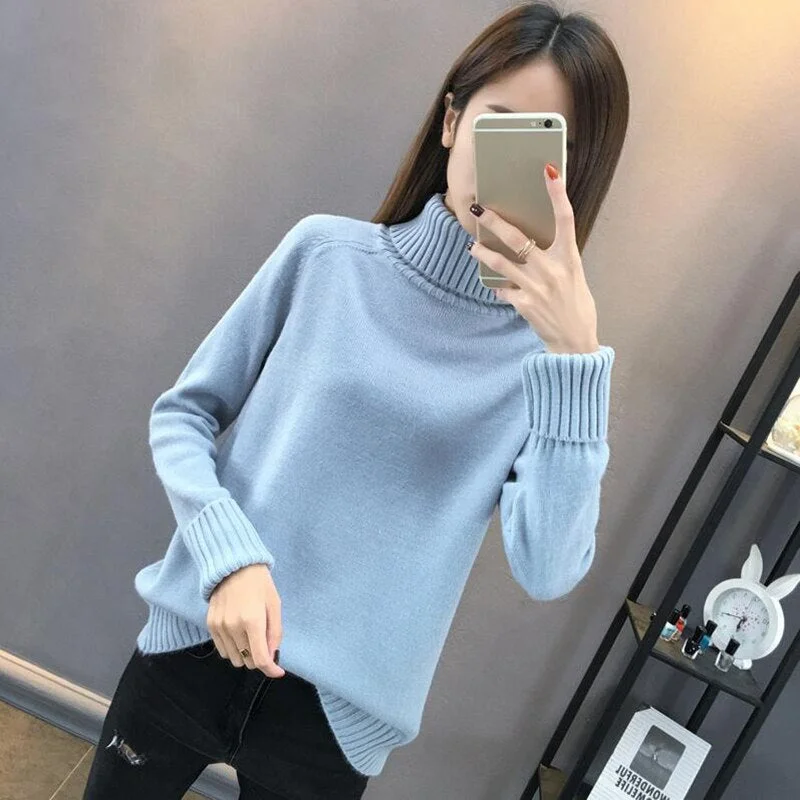 Sweater Female 2020 Autumn Winter Cashmere Knitted Women Sweater And Pullover Female Tricot Jersey Jumper Pull Femme