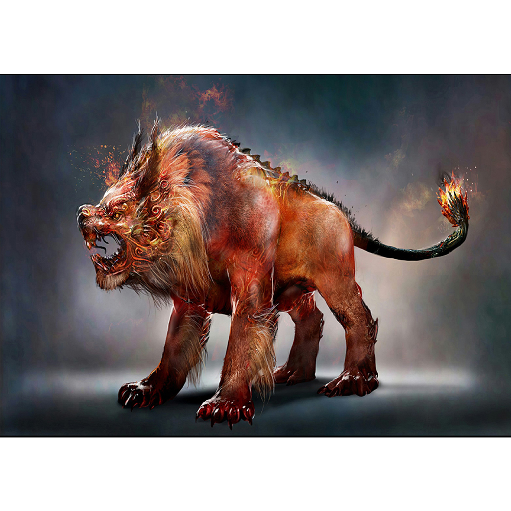 

Mythical Creature - Round Drill Diamond Painting - 40*30CM, 501 Original