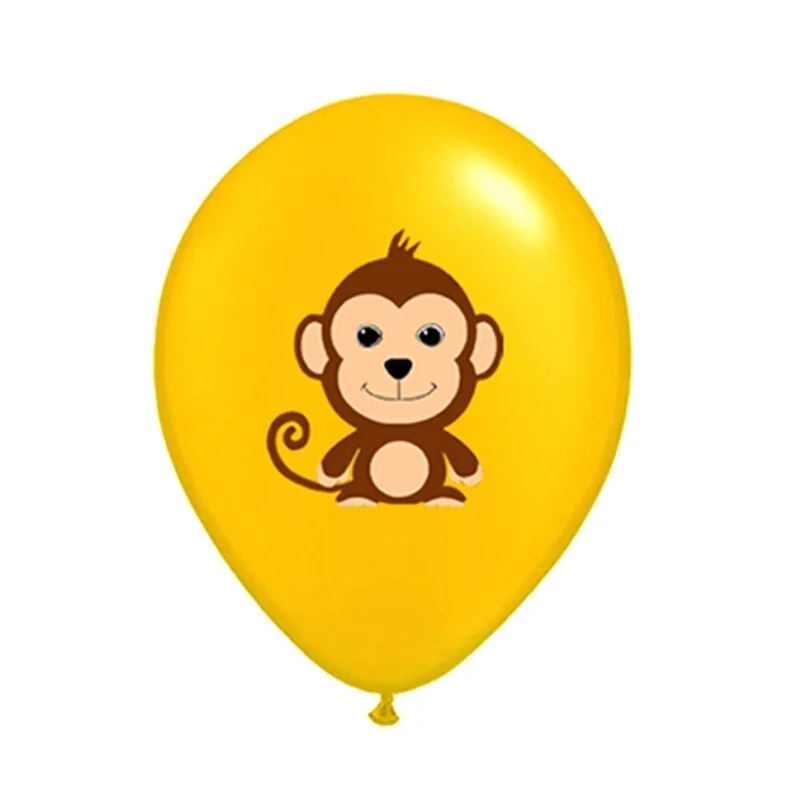 10pcs Jungle Animal Balloons 12inch Latex Balloon Helium Air Globos Kids Safari Birthday Party Decoration Baby Shower Supplies