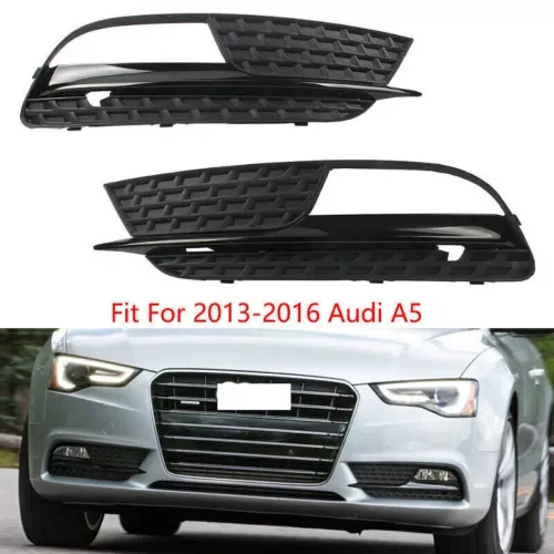 Dronehint Front Bumper Left Right Fog Lights Lamps Cover Grille Fit For 2013-2017 Audi A5 (For: Audi Sport) Parts