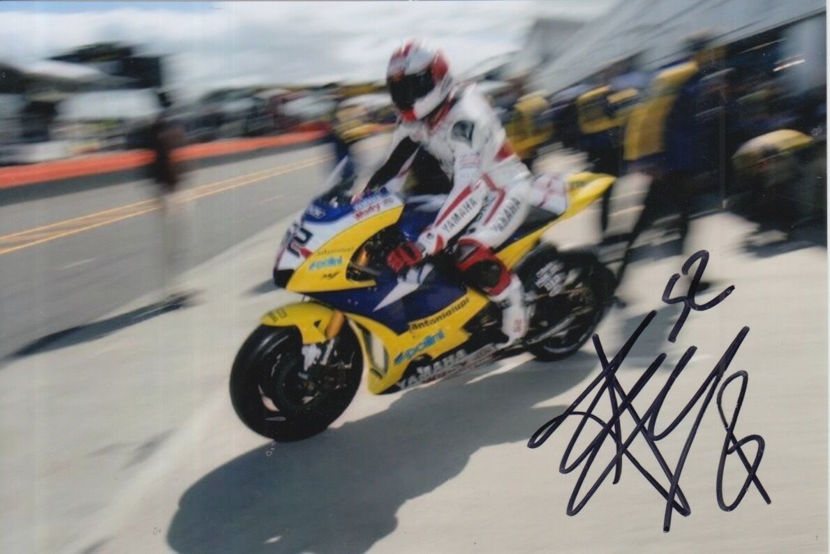 JAMES TOSELAND HAND SIGNED YAMAHA MOTOGP 6X4 Photo Poster painting.