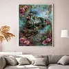 Train-11CT Stamped Cross Stitch 40*55cm/15.75*21.65in