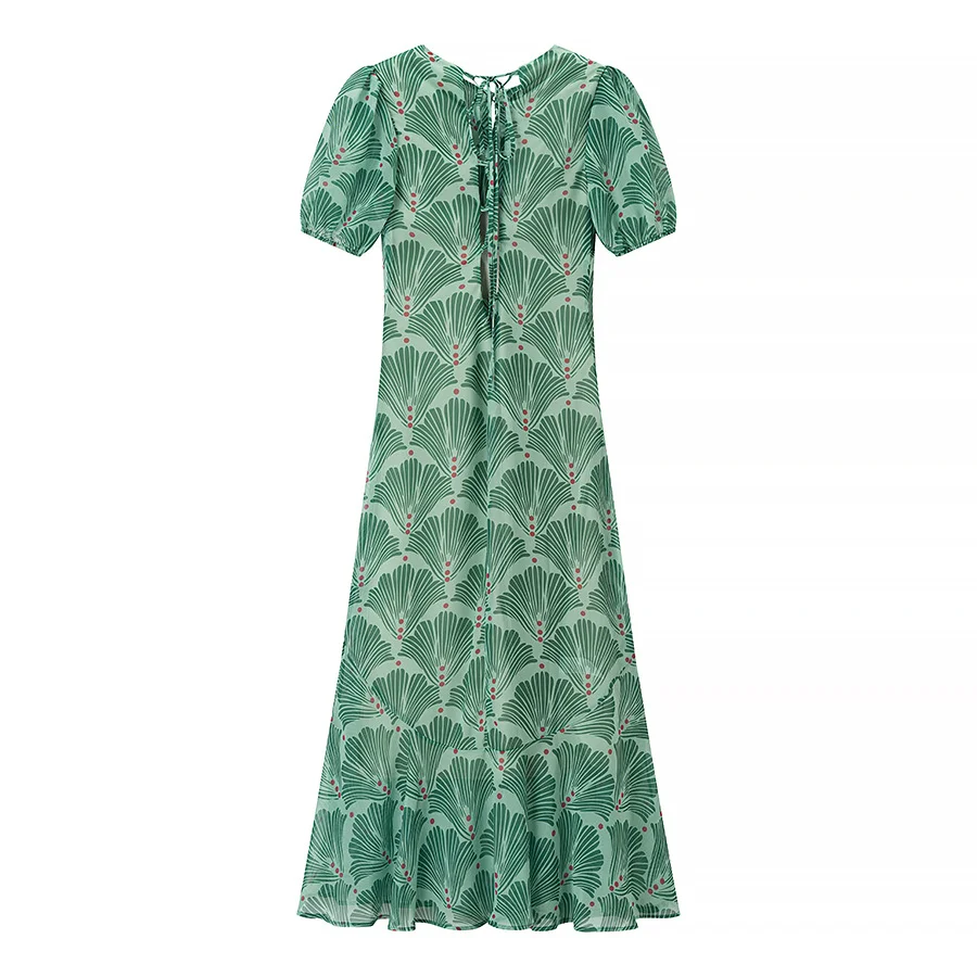 Nigikala Nigikala Women's Explosive Hollow Print T-Shirt With Bare Backs