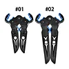 2 Sizes Archery Compound Bow Stand Lightweight Portable Rubber ABS Foldable Hunting Bow Holder Rack for Bowhunting Accessories