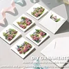 12Pcs Garden Flowers DIY Diamond Painting Greeting Cards for Adult Holiday Gifts