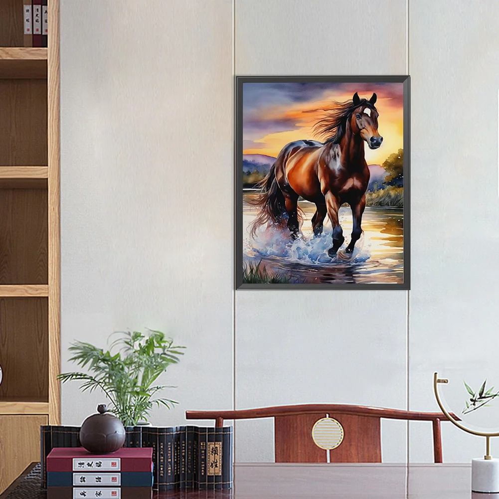 Diamond Painting - Full Square Drill - Horse(Canvas|40*50cm)