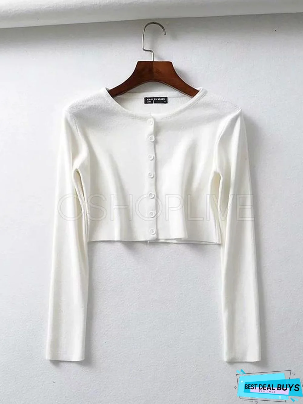 Sexy Plain Short Knitwear