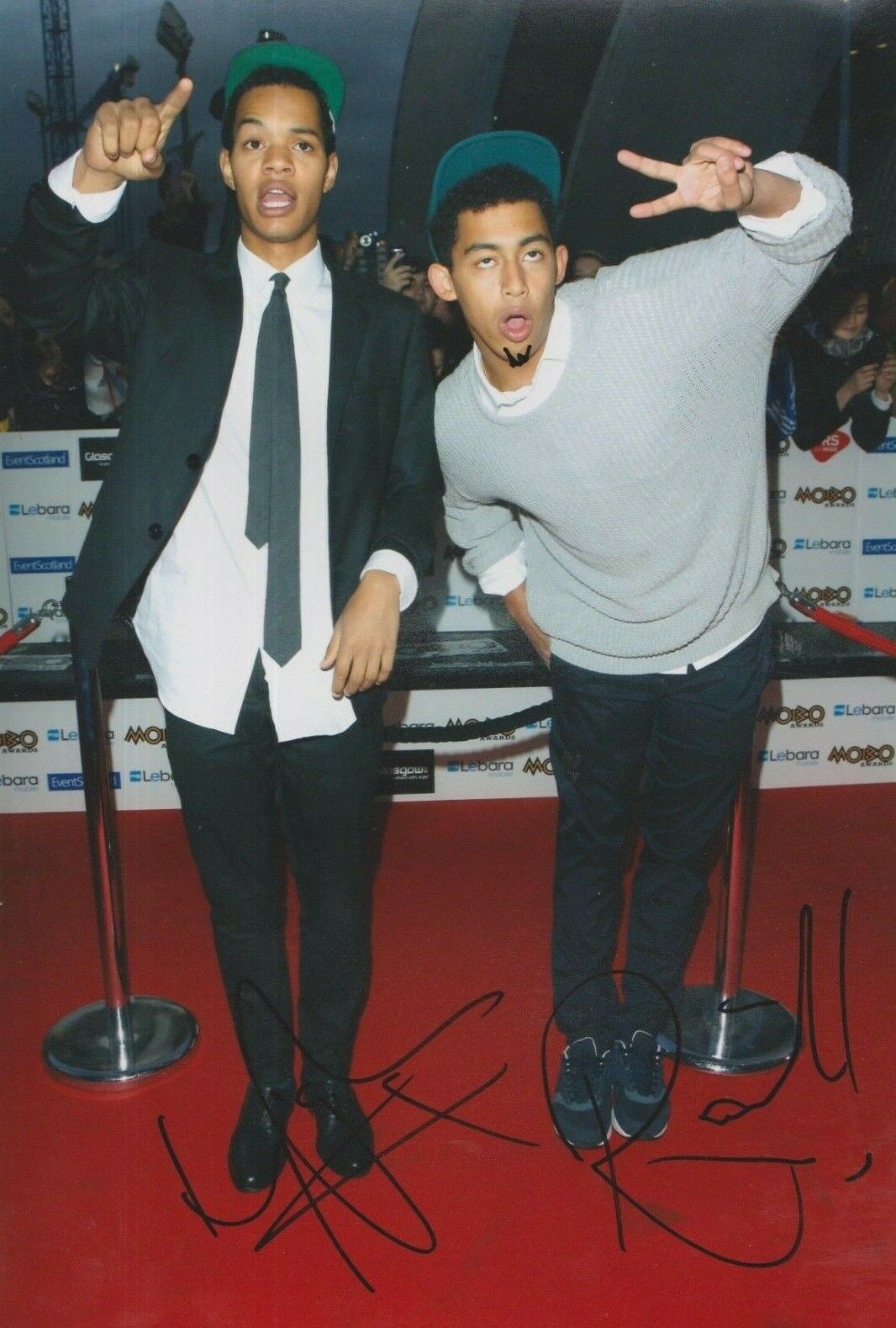 Rizzle Kicks **HAND SIGNED** 12x8 Photo Poster painting ~ AUTOGRAPHED