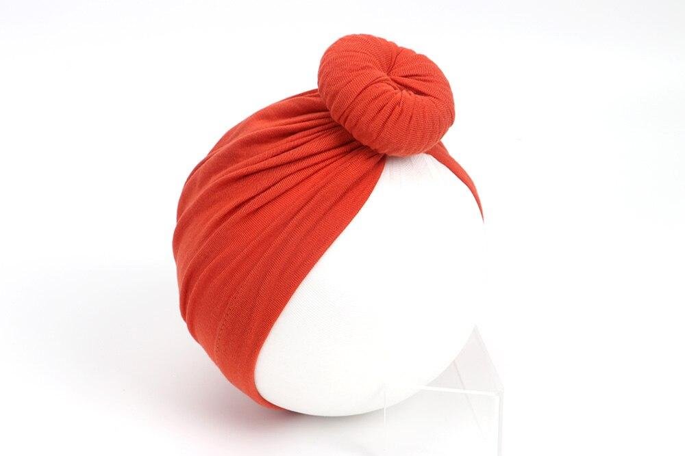 2019 Baby Accessories For Newborn Toddler Kids Baby Girl Boy Turban Cotton Beanie Hat Winter Cap Knot Solid Soft Hospital Caps