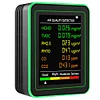 6 In 1 Air Quality Monitor Accurate PM2.5 PM10 HCHO TVOC CO2 CO Detector