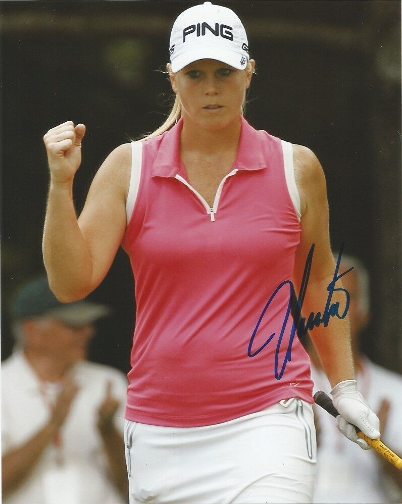 LPGA Jacqui Concolino Autographed Signed 8x10 Photo Poster painting COA CC