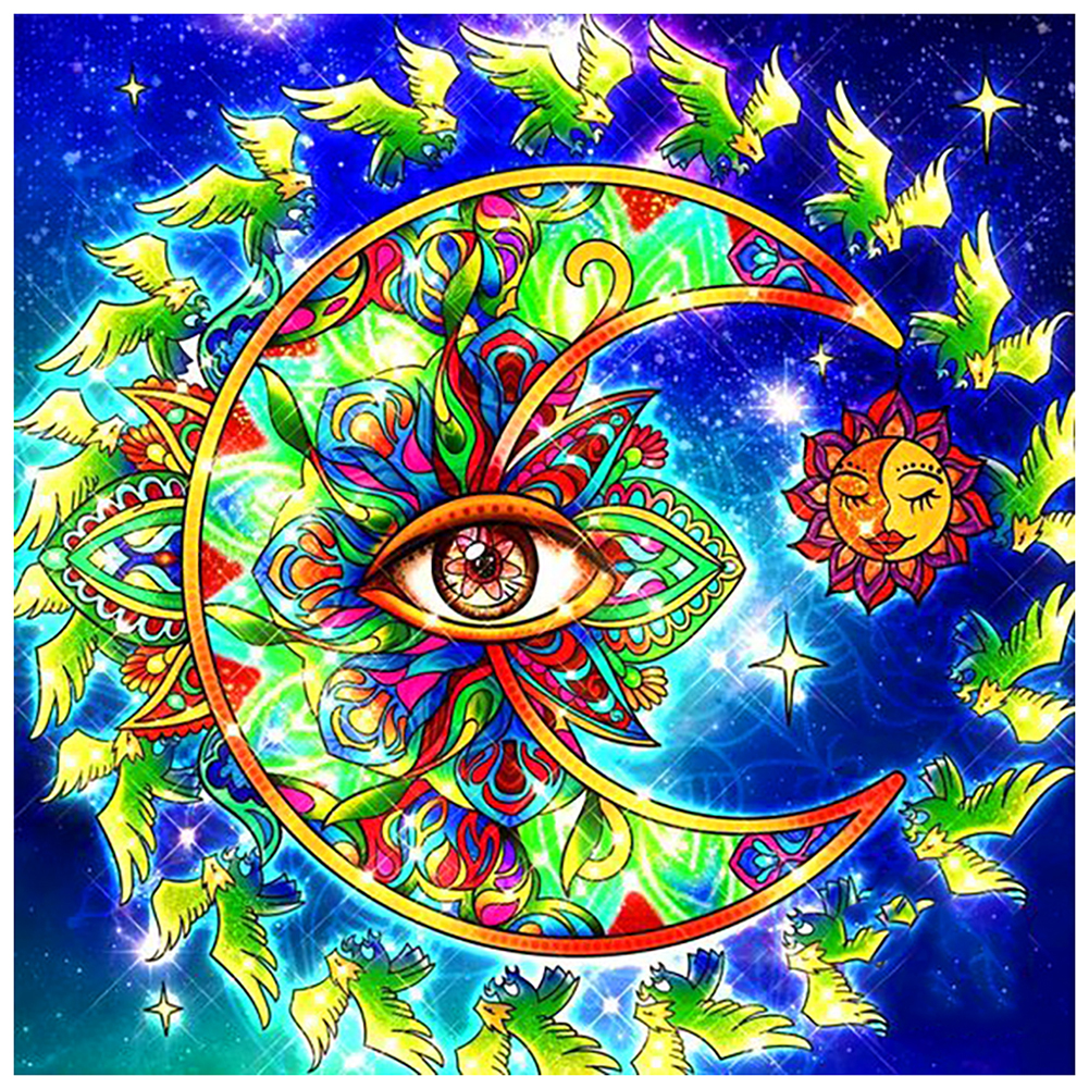 

Sun Moon Eye - Round Drill Diamond Painting - 30*30CM, 501 Original