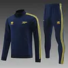 2024/2025 Arsenal Long Zipped Jacket Training Suit Royal Blue Football Shirt 1:1 Thai Quality Set