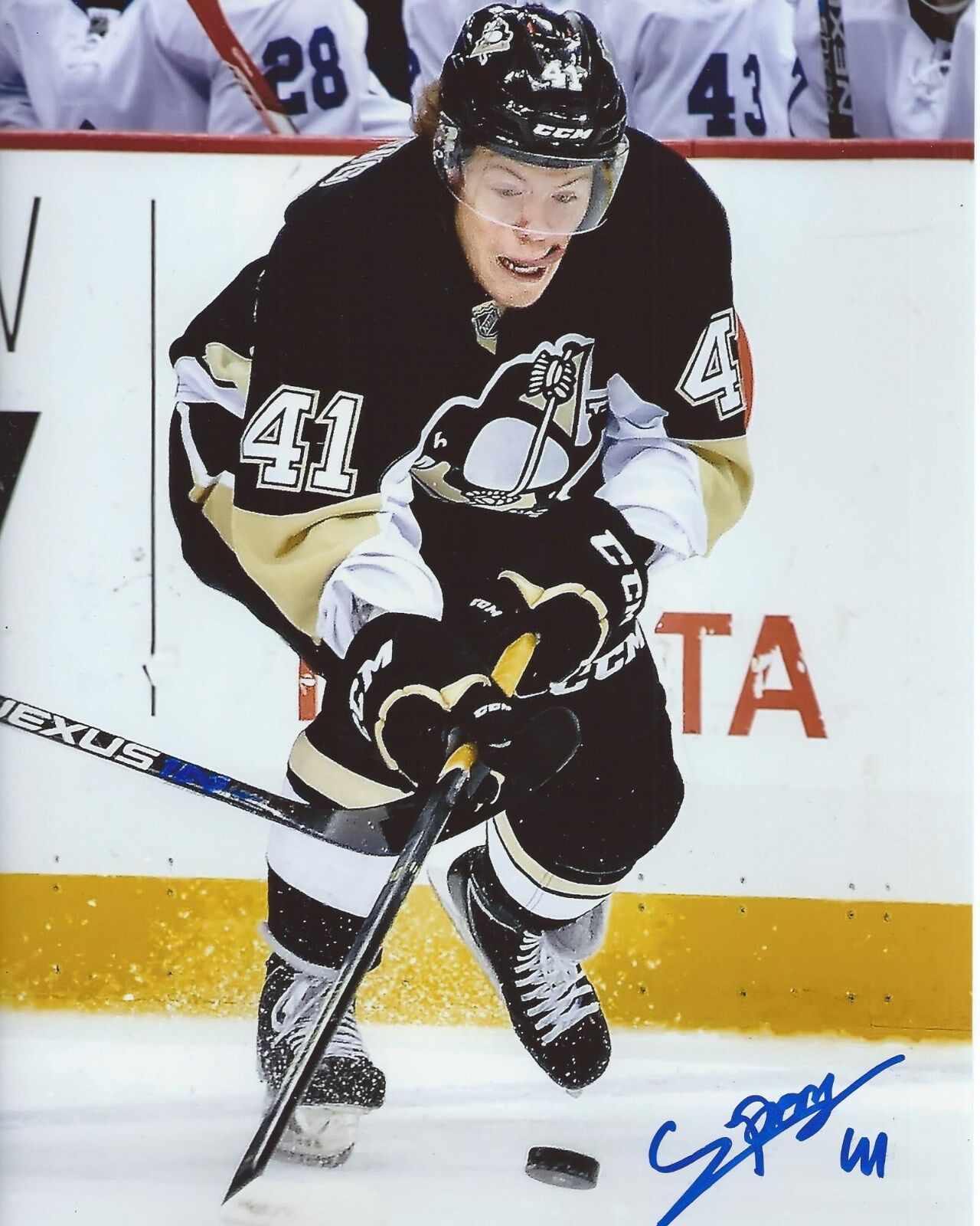 Daniel Sprong Signed 8x10 Photo Poster painting Pittsburgh Penguins Autographed COA D