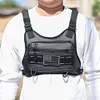 Unisex Front Chest Pack Breathable Lightweight Front Vest Bag Hip Hop Streetwear