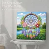 (25x25cm)DIY Dreamcatcher Framed Handmade Pearl Painting Art Craft Kit Living Home Decor