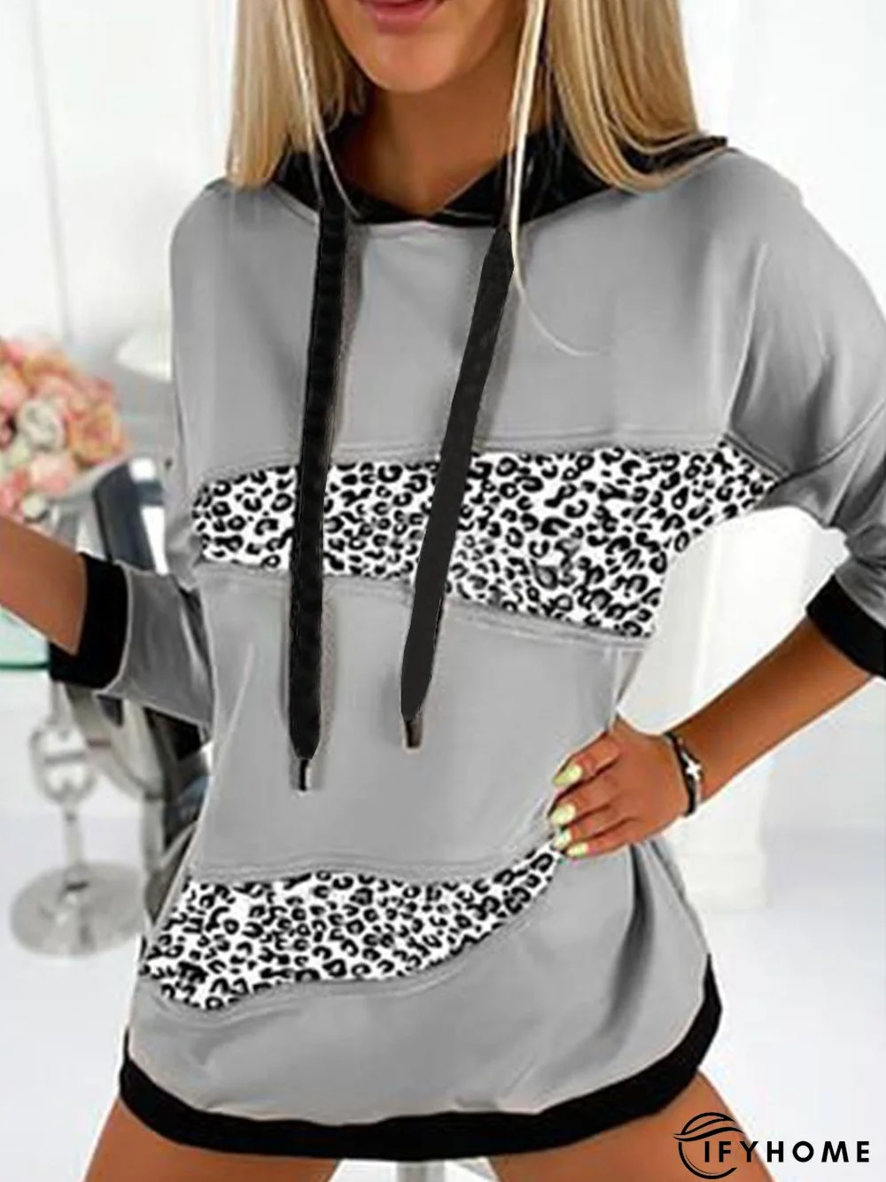 Leopard Long Sleeve Sweatshirt | IFYHOME