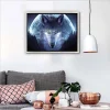 Moon Wolf  | Full Round Diamond Painting Kits