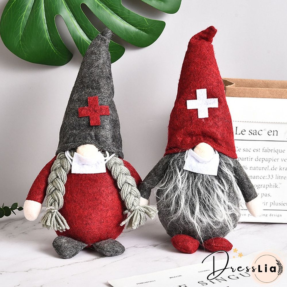 58Styles Elf Doll Ornament Gnomes Dwarf Wedding Decor Rudolph Faceless Plush Doll Swedish Tomte Dwarf