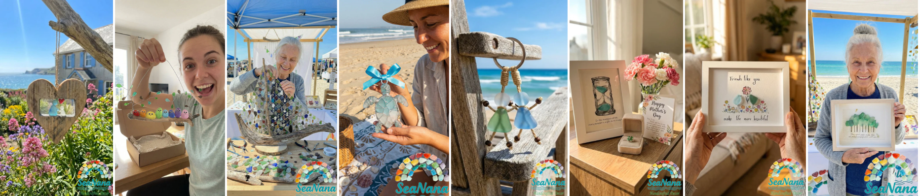 💖Handcrafted Heart Sea Glass