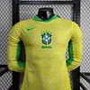 2024 Player Version Long Sleeve Brazil Home Football Shirt 1:1 Thai Quality