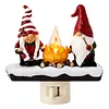 Resin Warm Glow Ghost Campfire Plug-in Night Light Wall Outlet