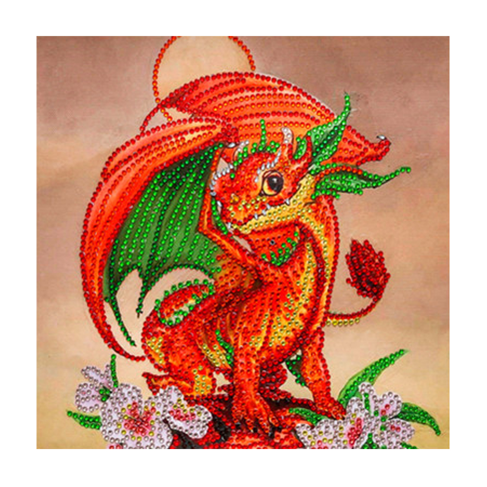 

30*30CM - Special Shaped Diamond Painting - Dragon, 501 Original