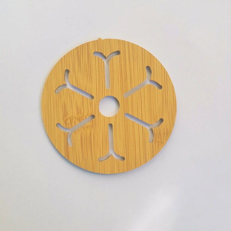 Home Wooden Cartoon Heat Insulation Mat Dining Table Mat Non-slip Pot Mat Creative Cute Cushion Tea Mat Bowl Mat Coaster