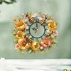 Flowers Bees - 5D DIY Clock