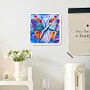Flower Butterfly Special Shape 5D Diamond Painting Clock Art Craft With Frame Kit
