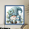 Blue Dryad And Snowman-11CT Counted Cross Stitch 40*40cm/15.75*15.75in