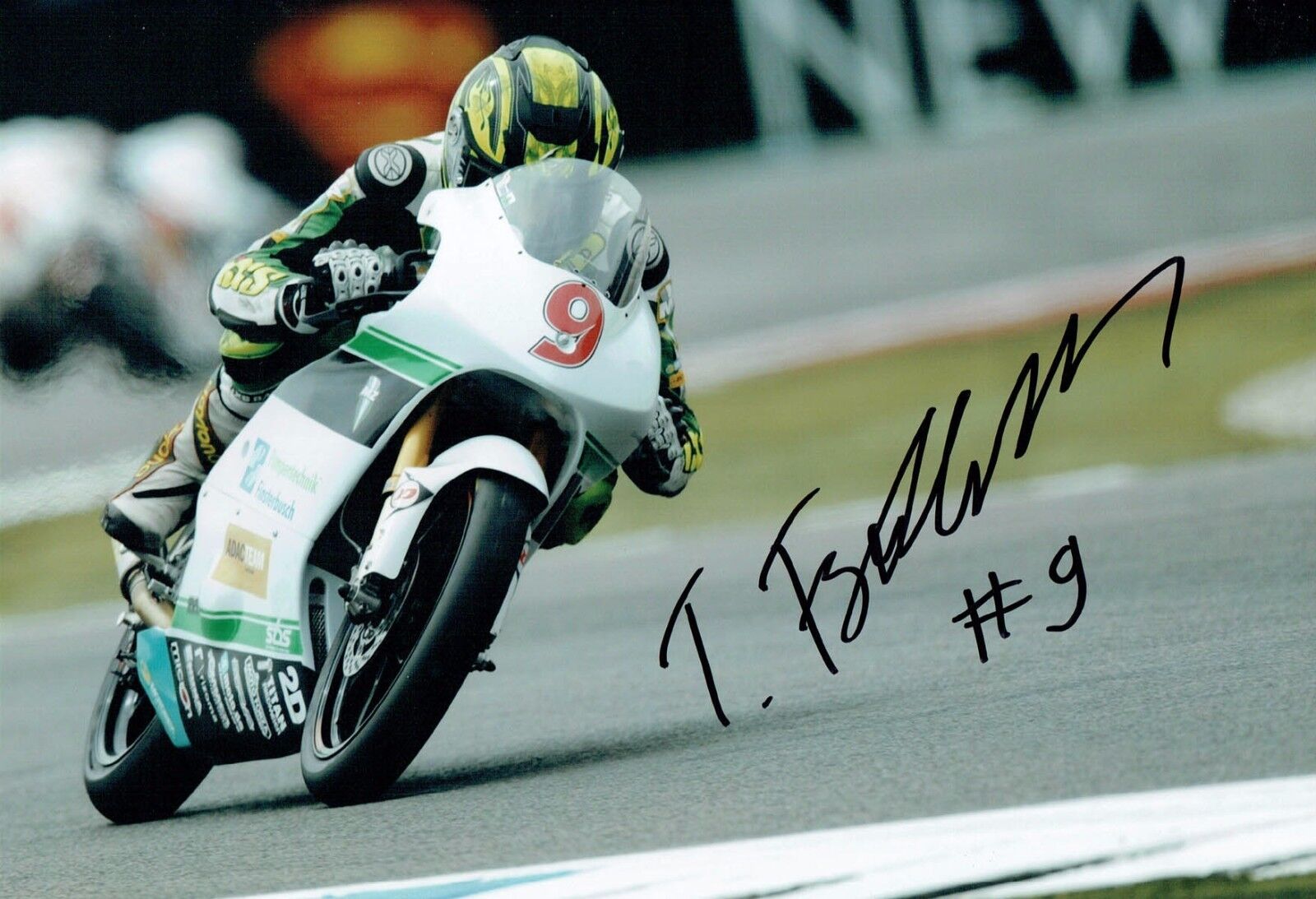 Toni FINSTERBUSCH SIGNED Autograph German GP Motorbike Racer Photo Poster painting AFTAL COA