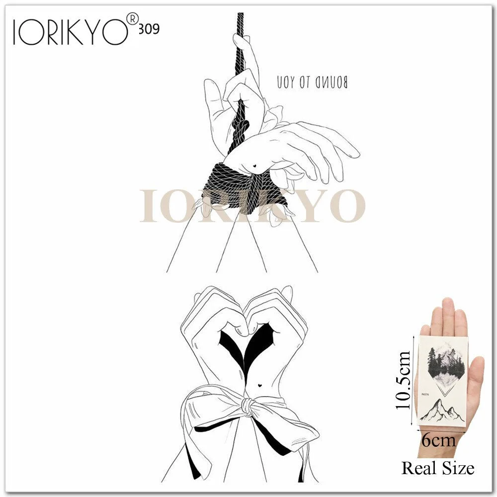 Adults Lips Old School Temporary Mouth Tattoo Women Arm Love DIY Blakc Fake Tatoos Beauty Makeup Waterproof Girls Tattoo Decals