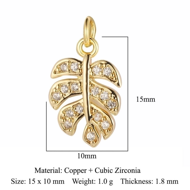 3 Pieces Copper Zircon 18K Gold Plated Star Water Droplets