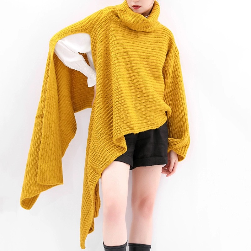  thdmladies Slit Stylish Looks Sweater Knit Tops Pullover Sweaters thedmladies