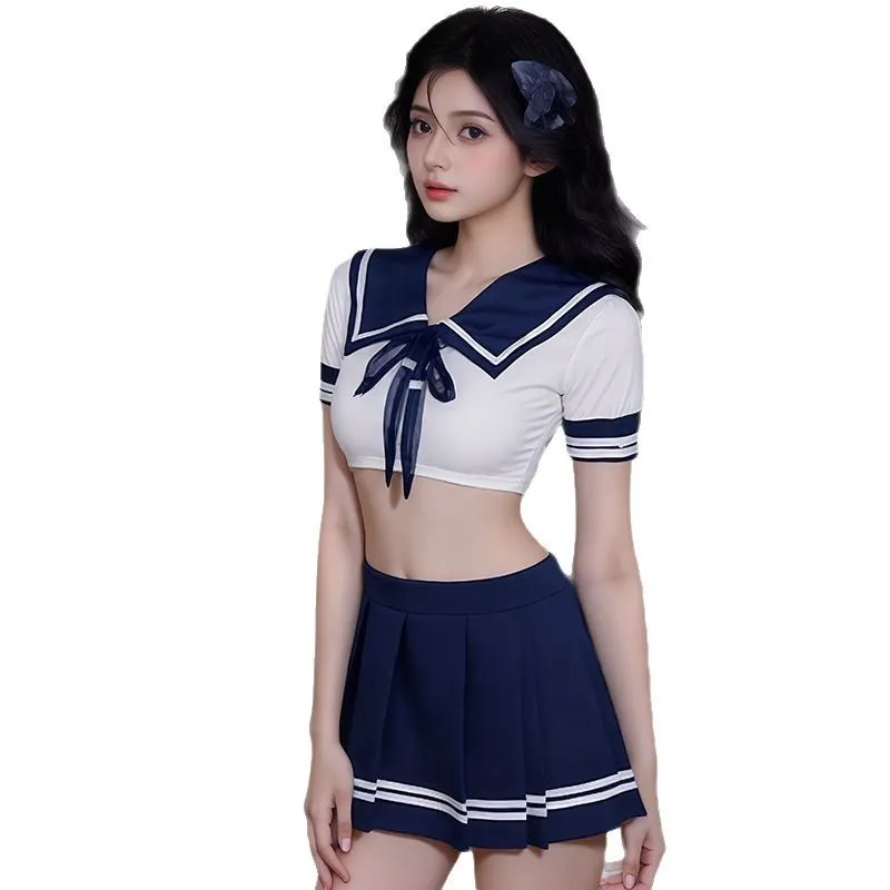 Churchf Bed Maid Uniform Seduced Emotional Fun Super Short Skirt Sailor Jk Student Dress Lingerie Suit Hot Teasing