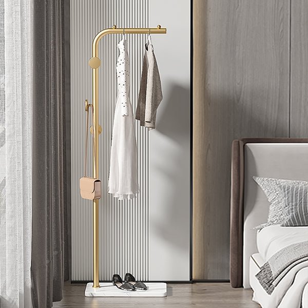 Bedroom Vertical Hanging Clothes Storage Corner Coat Rack