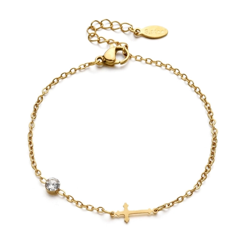 Basic Minimalist Classic Style Letter Hot Air Balloon Heart Shape 304 Stainless Steel Bracelets In Bulk