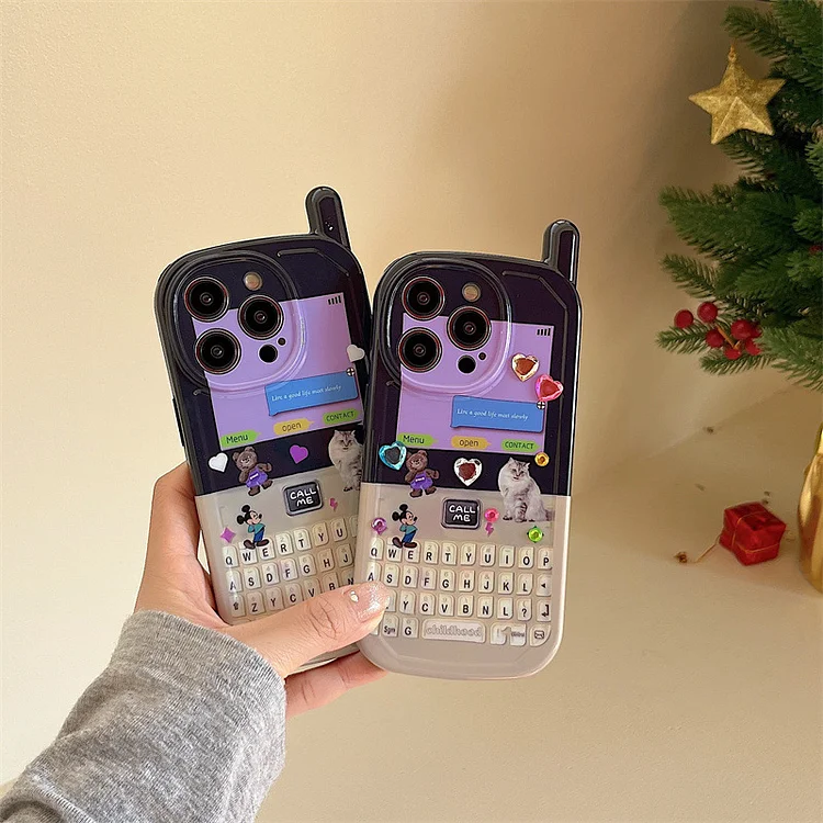 Etui na telefon w stylu retro kreskówka