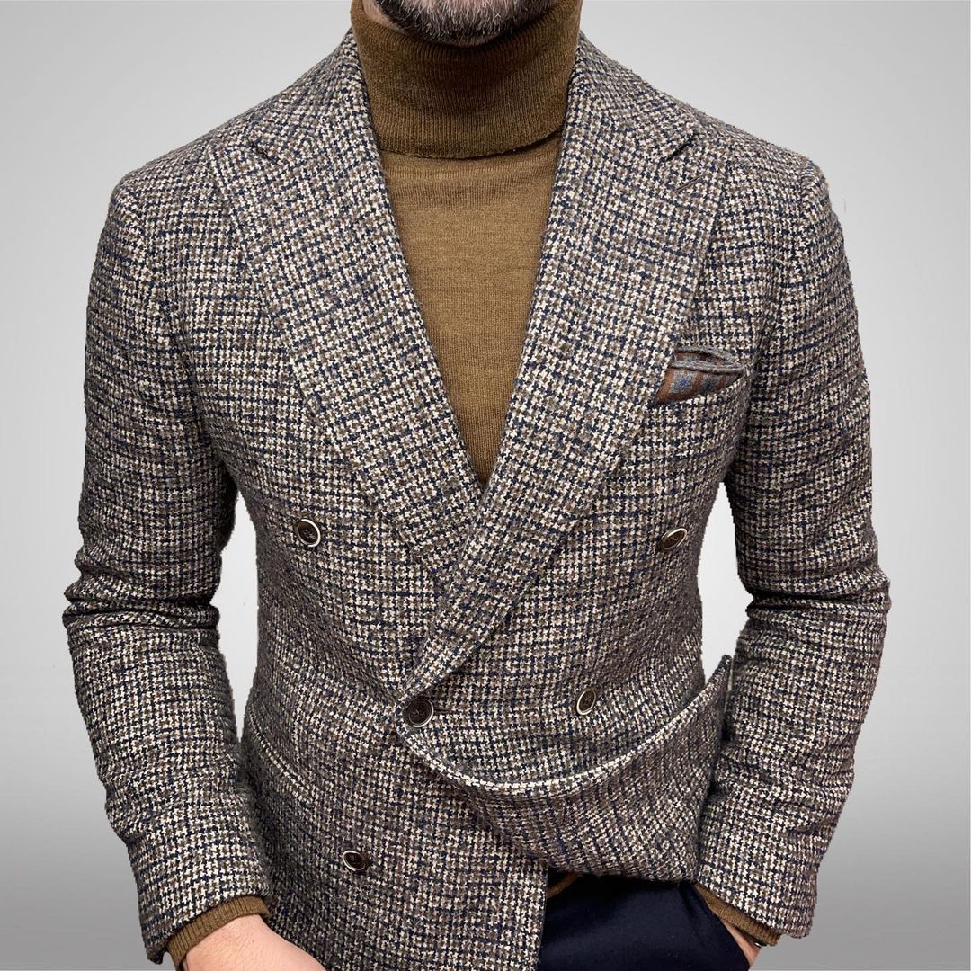 Casual British Dark Khaki Blazer