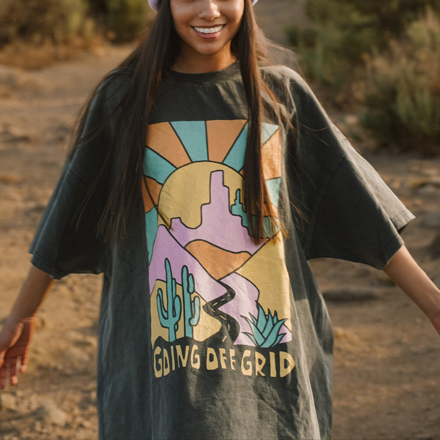 Desert Sun Oversized Tee