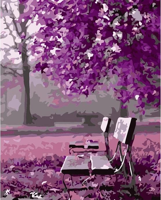 

Romantic Purple Woods – Paint By Numbers - 40*50CM, 501 Original