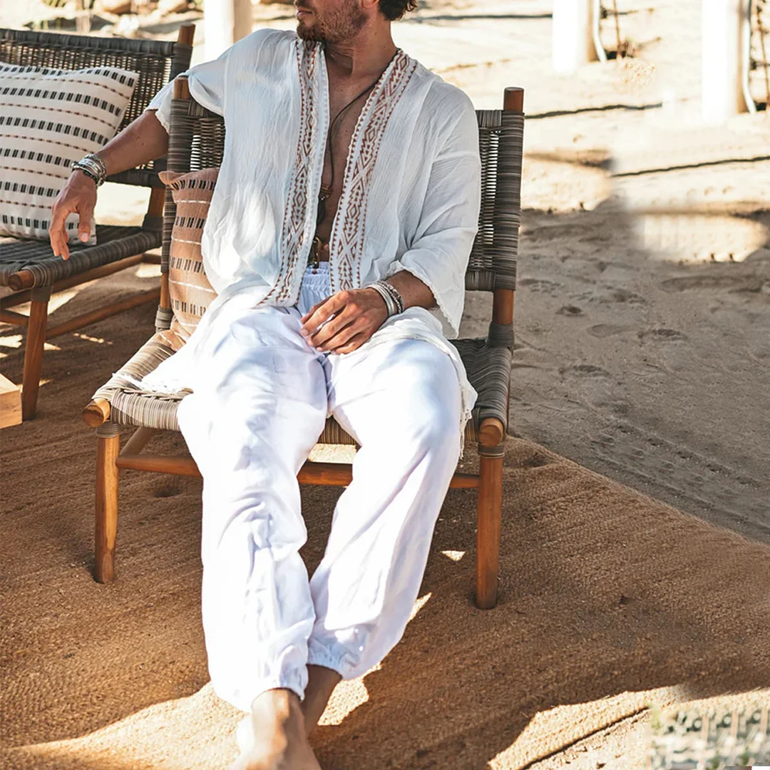 Tribe Linen Cardigan-inspireuse