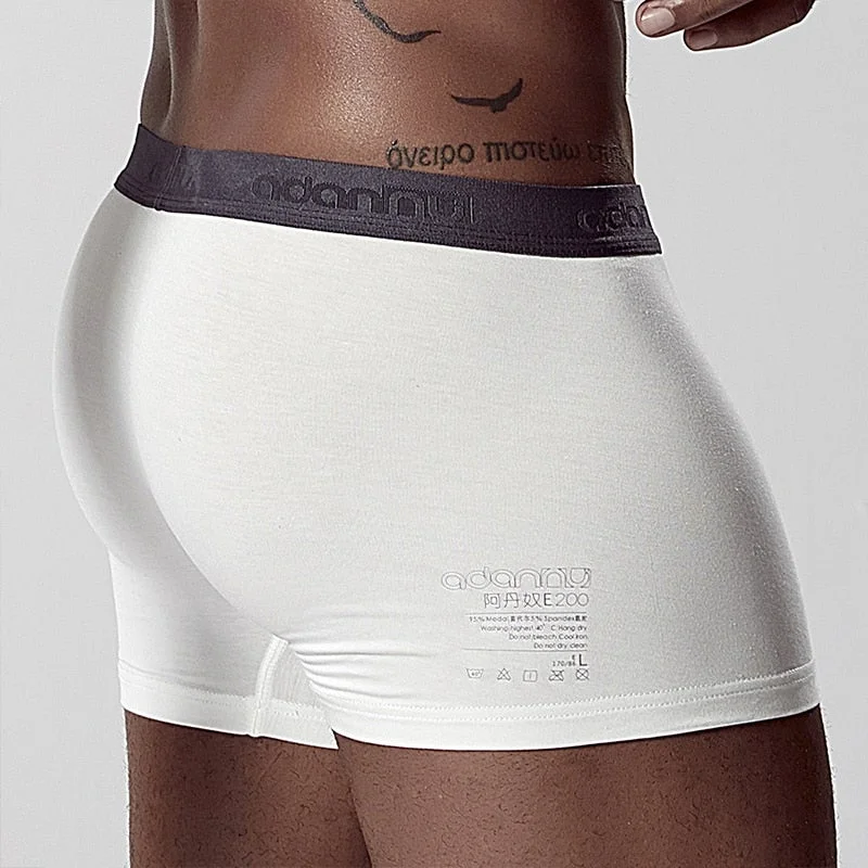 Aonga 2025 ADANNU  Men Underwear Boxer Modal Breathable Comfortable Underpants Male Panties Cueca Tanga Men Boxers Shorts Calzoncillo aonga