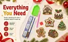 6PCS Sweet Gingerbread DIY Pearl Diamond Painting Christmas Fridge Magnets, Sparkling Rhinestone Refrigerator Magnet Craft Kit for Home Decor & Gifts